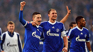Beim A-Team nicht dabei, in der Liga am Start: Draxler (l.) und Höwedes von Schalke © Bongarts/GettyImages