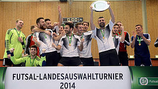 Jubel: Hamburgs Futsaler siegen © Bongarts/GettyImages