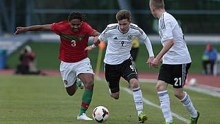 Sein Führungstreffer reicht der U 16 nicht: Johannes Eggestein (M.) © Bongarts/GettyImages