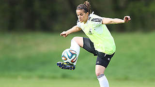 "Ich hatte nicht mit der Nominierung gerechnet": Lena Lotzen im Training © Bongarts/GettyImages