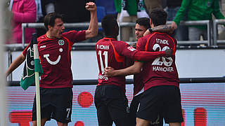 Erleichterung bei Hannover 96: Knapper Heimsieg gegen den Hamburger SV © Bongarts/GettyImages