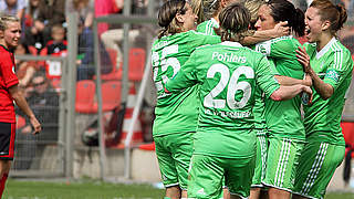 Matchball Nummer zwei: VfL Wolfsburg © Kuppert