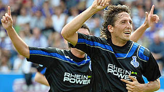 Dritter Sieg im dritten Spiel: Ivica Grlic (r.) und der MSV Duisburg © Bongarts/GettyImages