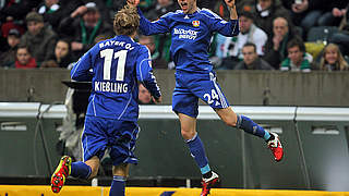 Opened the score for Leverkusen: Michal Kadlec (r.) © Bongarts/GettyImages