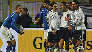Jubel nach dem Führungstor beim letzten Italien-Spiel: Özil, Klose, Müller und Khedira © Bongarts/GettyImages