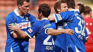 Wiederaufstieg perfekt: Rostock freut sich auf die 2. Bundesliga © Bongarts/GettyImages