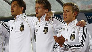 Zurück im Kreis des A-Teams: Lewis Holtby (r.) mit René Adler (l.) und André Schürrle © Bongarts/GettyImages