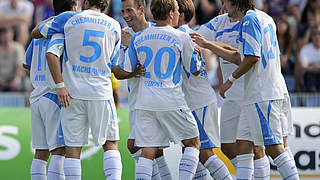 Sieg im Traditionsduell: Chemnitz jubelt © Bongarts/GettyImages