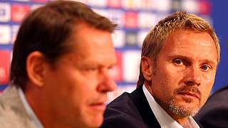 Arnesen mit HSV-Coach Thorsten Fink © Bongarts/GettyImages
