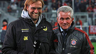 "Beste vorstellbare Konstellation": Klopp und Heynckes vor dem DFB-Pokalfinale in Berlin © Bongarts/GettyImages