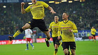 Scored twice for Dortmund: Robert Lewandowski (l.) © Bongarts/GettyImages