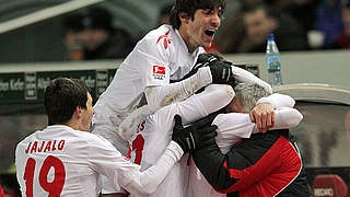 Important win at Kaiserslautern - Köln cheer © Bongarts/GettyImages