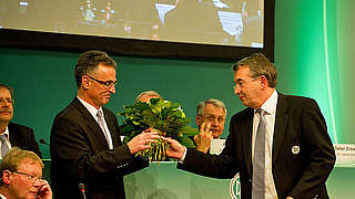 Der erste Tag: Niersbach ist DFB-Präsident © Bongarts/GettyImages