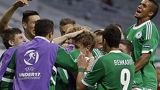 Wiederholung erwünscht: die U 17 will auch gegen Island jubeln © Bongarts/GettyImages