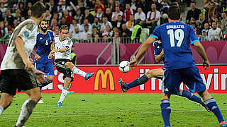 Celebrating skipper: Philipp Lahm scored the first goal © Bongarts/GettyImages