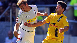 Pokal in Aachen: Jantschke (l.) und die Borussia siegen 2:0 © Bongarts/GettyImages