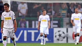 Europa League statt "Königsklasse": Patrick Herrmann (l.) und die Gladbacher Borussia © Bongarts/GettyImages