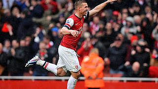 Tor gegen Norwich erzielt: Lukas Podolski © Bongarts/GettyImages