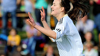 Treffsicher für Werder Bremen: Neuzugang und U 15-Nationalspielerin Stefanie Sanders © Bongarts/GettyImages