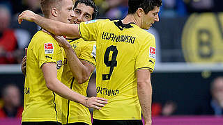 Zweiter Dreier im zweiten Spiel: Dortmund jubelt © Bongarts/GettyImages