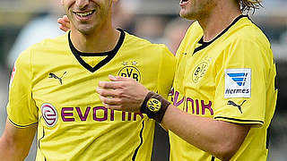 Scores his first two Bundesliga goals: Henrikh Mkhitaryan © Bongarts/GettyImages