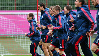 Nach Zerrung zurück im Training: Lahm (l.) © Bongarts/GettyImages