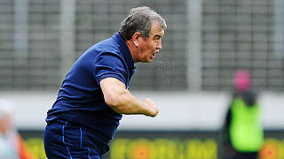 Nur ein Punkt in Rostock: der 1. FC Saarbrücken mit Trainer Milan Sasic © Bongarts/GettyImages