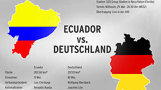 Deutschland vs. Ecuador - der Vergleich © DFB