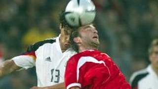 Michael Ballack (l.) traf viermal © Bongarts