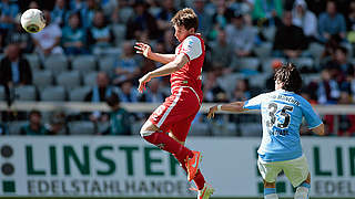 Highest jump: Patrick Helmes of Köln © Bongarts/GettyImages