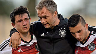 Muss seine Spieler nach dem EM-Aus trösten: DFB-Trainer Christian Wück © Bongarts/GettyImages