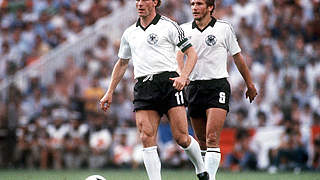 Acht Spiele, acht Siege: Rummenigge (l.) und die Nationalmannschaft 1981 © Bongarts/GettyImages