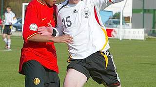 Niklas Hörber (r.) im Spiel gegen Belgien © Bongarts/GettyImages