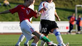 Nadine Keßler im Spiel gegen Ungarn © Foto: Bongarts/GettyImages