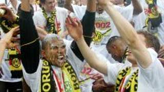 Dortmunder Spieler feiern<br>die Meisterschaft © Bongarts