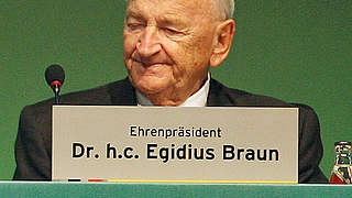 Setzt sich ein: DFB-Ehrenpräsident Braun © Bongarts/Getty Images