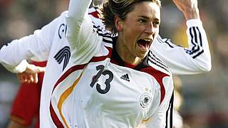 Sandra Minnert scored for Germany © Bongarts/GettyImages