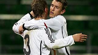 Torschütze Arne Feick (l.) und Max Kruse © Bongarts/GettyImages