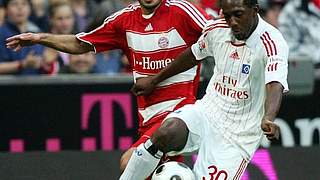 Collin Benjamin (r.) und Hamit Altintop © Bongarts/GettyImages 