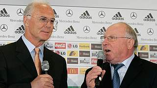 Franz Beckenbauer und Uwe Seeler © Bongarts/GettyImages