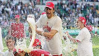 Ausgelassene Freude bei den Spielern von Bayern München © Bongarts/GettyImages