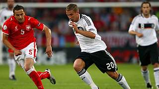 Lukas Podolski im Spiel gegen Polen © Bongarts/GettyImages