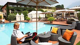 Simon Rolfes im Garten des Hotel Giardino in Ascona © Bongarts/GettyImages