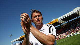 Grund zur Freude: Haching-Coach Ralph Hasenhüttl © Bongarts/GettyImages