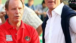 Einig: Berti Vogts (l.) und Joachim Löw © Bongarts/GettyImages