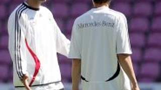 Michael Ballack (l.) <br> und Miroslav Klose © Bongarts/Getty Images