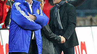 Des einen Freud...: Guus Hiddink und Joachim Löw © Bongarts/GettyImages