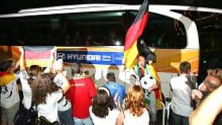 Das DFB-Team wurde auch<br> in Stuttgart begeistert empfangen © Bongarts/Getty Images
