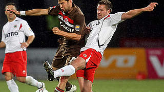 Siegtreffer: Florian Bruns (M.) erzielte das 2:1 für den FC St. Pauli © Bongarts/GettyImages