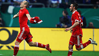 Siegtreffer: Arjen Robben (l.) jubelt © Bongarts/GettyImages